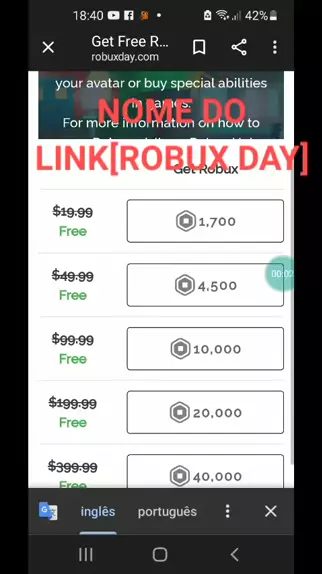 robux day free